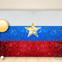 Фотозона "Российский  флаг" с воздушными шарами